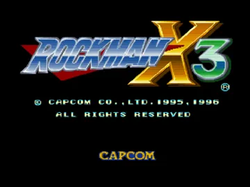 Rockman X3 (JP) screen shot title